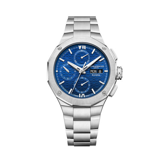Men's Baume & Mercier Riviera Automatic Chronograph 41 mm Stainless Steel Watch image number 0